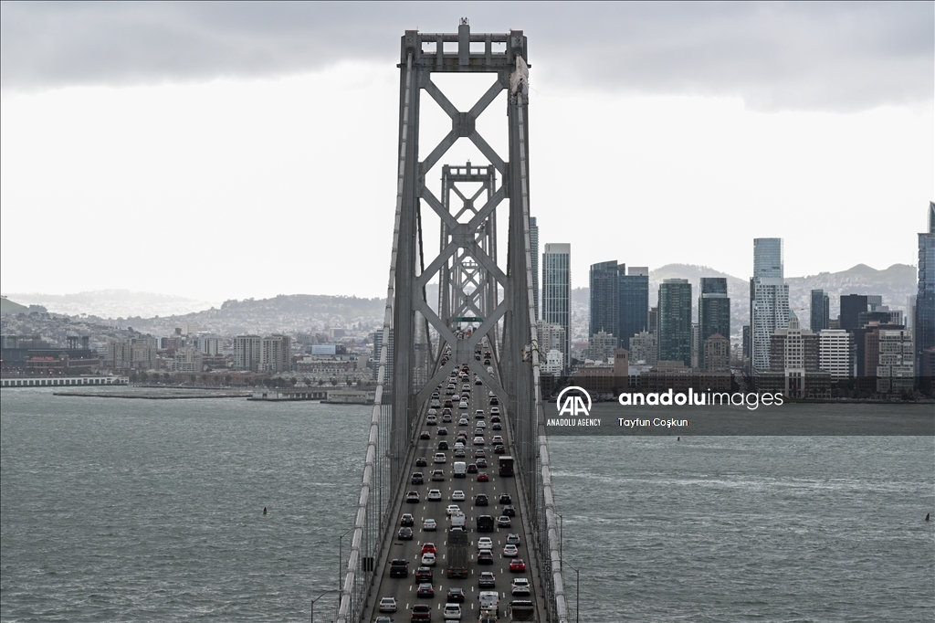 Rainy day in San Francisco, California