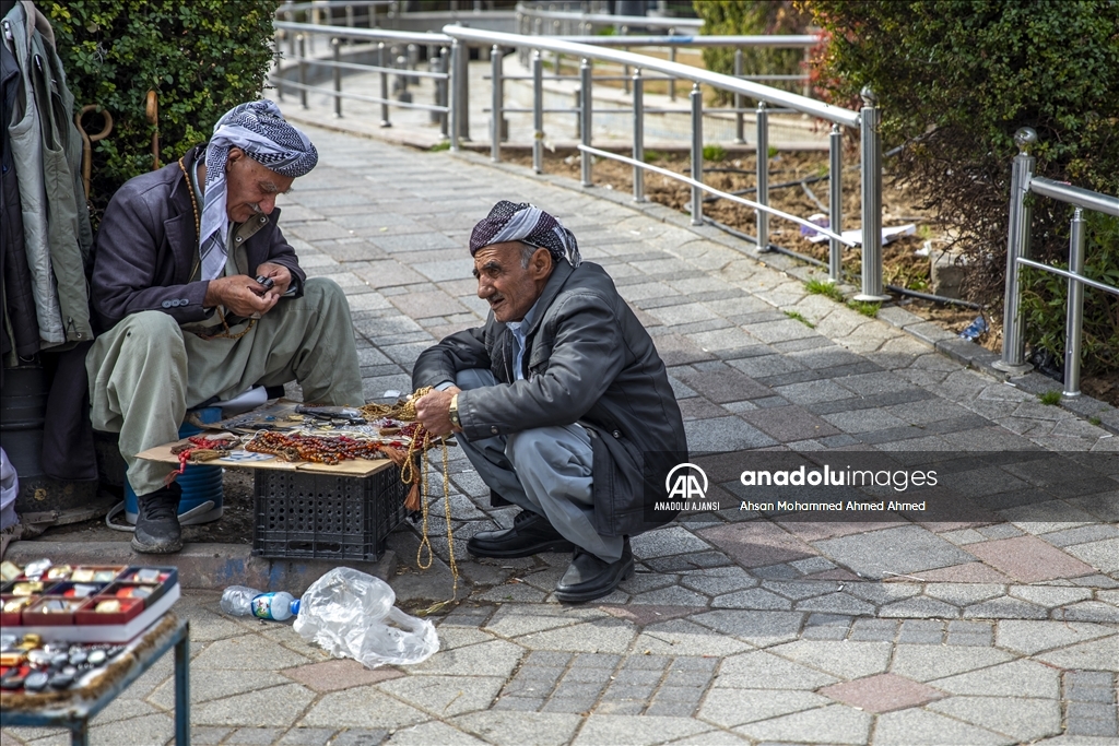 Erbil'de ramazan ayının gelişiyle tespih satışlarında artış yaşanıyor
