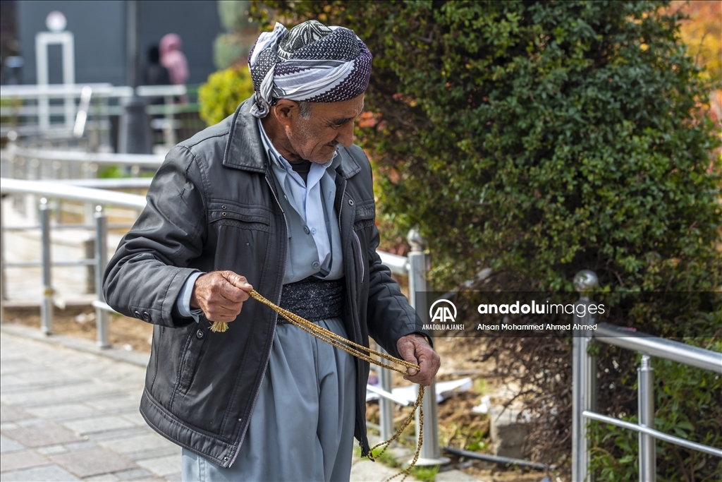 Erbil'de ramazan ayının gelişiyle tespih satışlarında artış yaşanıyor