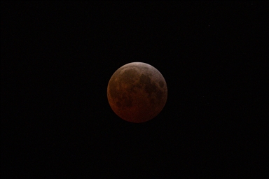 Lunar eclipse observed in Virginia