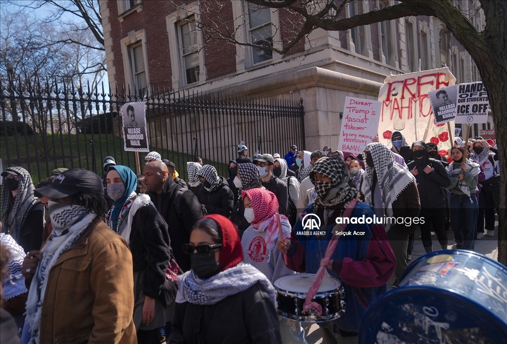 В Нью-Йорке прошла акция в поддержку палестинского активиста Махмуда Халиля