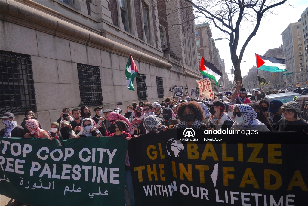 В Нью-Йорке прошла акция в поддержку палестинского активиста Махмуда Халиля