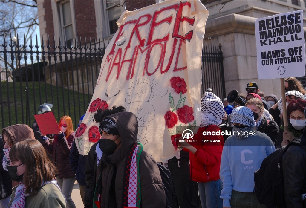 В Нью-Йорке прошла акция в поддержку палестинского активиста Махмуда Халиля