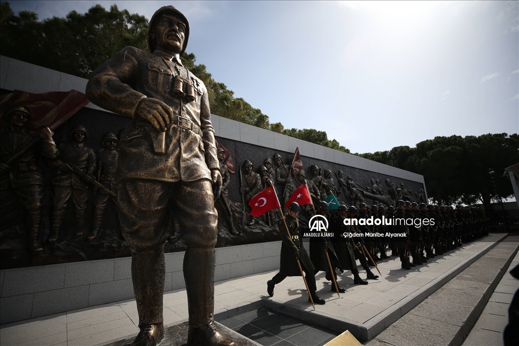 Gelibolu Yarımadası'nda Çanakkale Deniz Zaferi törenlerinin provası yapıldı