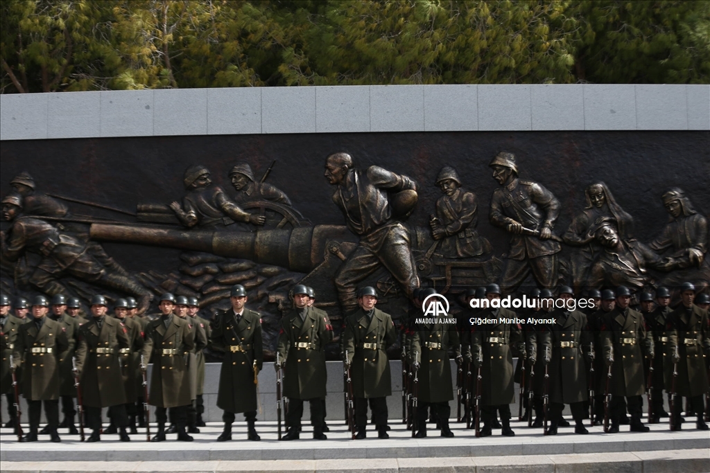 Gelibolu Yarımadası'nda Çanakkale Deniz Zaferi törenlerinin provası yapıldı