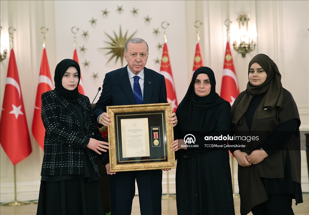 Cumhurbaşkanı Erdoğan, Devlet Övünç Madalyası Tevcih Töreni'ne katıldı