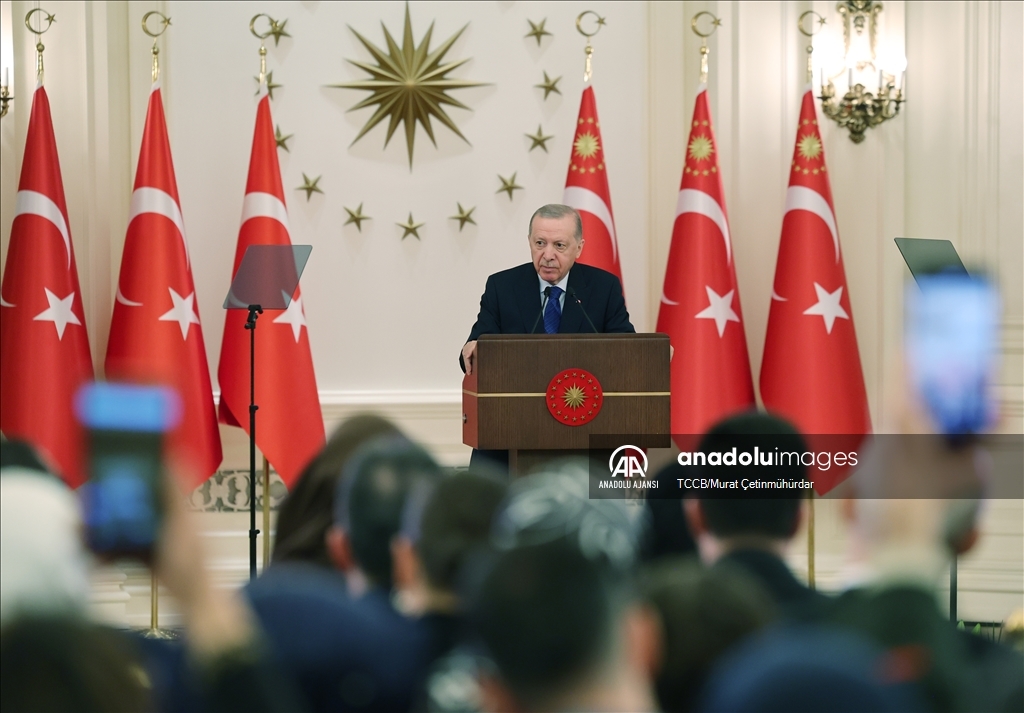 Cumhurbaşkanı Erdoğan, Devlet Övünç Madalyası Tevcih Töreni'ne katıldı