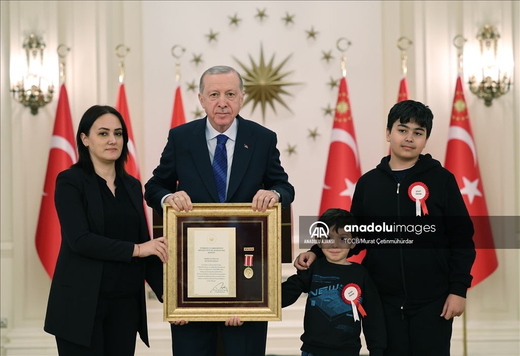 Cumhurbaşkanı Erdoğan, Devlet Övünç Madalyası Tevcih Töreni'ne katıldı