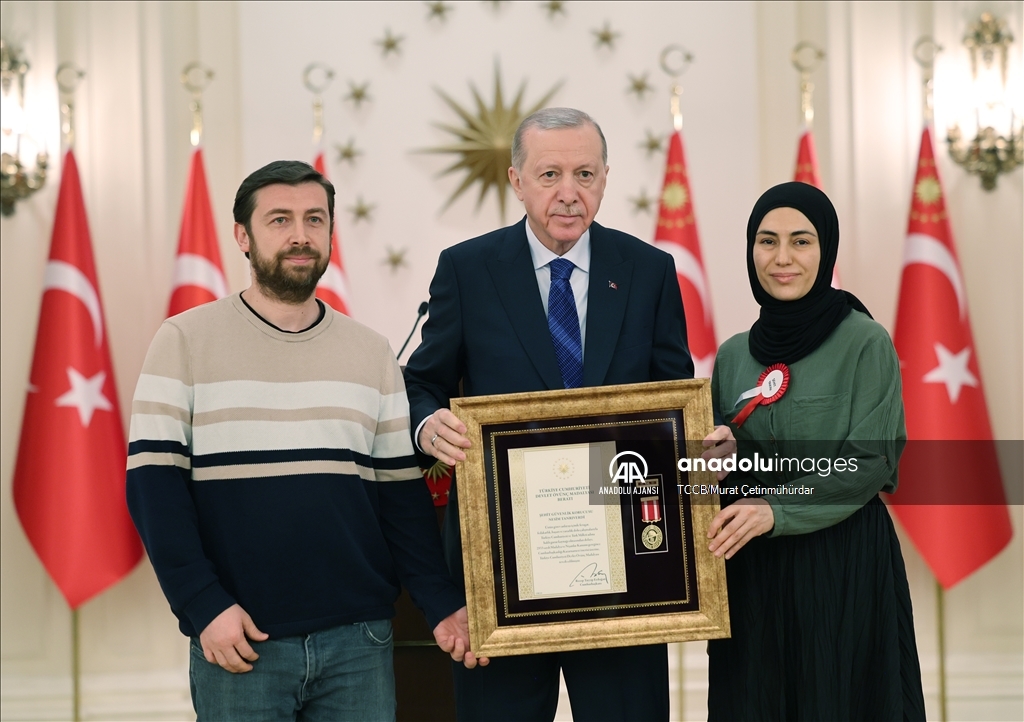 Cumhurbaşkanı Erdoğan, Devlet Övünç Madalyası Tevcih Töreni'ne katıldı