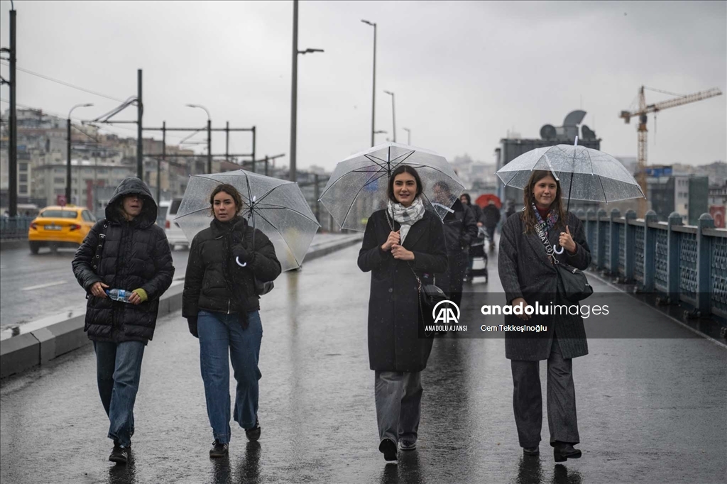 İstanbul'da yağışlı hava