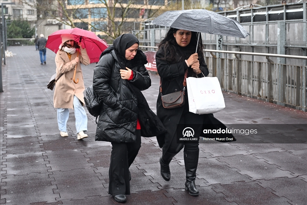 İstanbul'da yağışlı hava