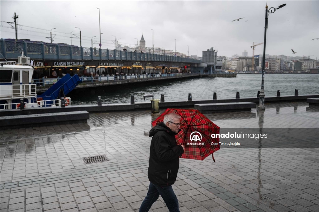 İstanbul'da yağışlı hava