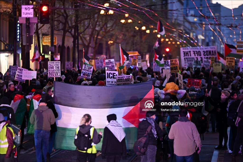 Thousands protest Israel in San Francisco