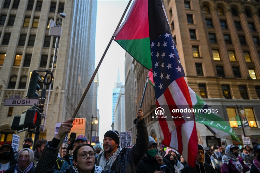 Thousands protest Israel in San Francisco
