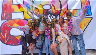 Holi festival in New York