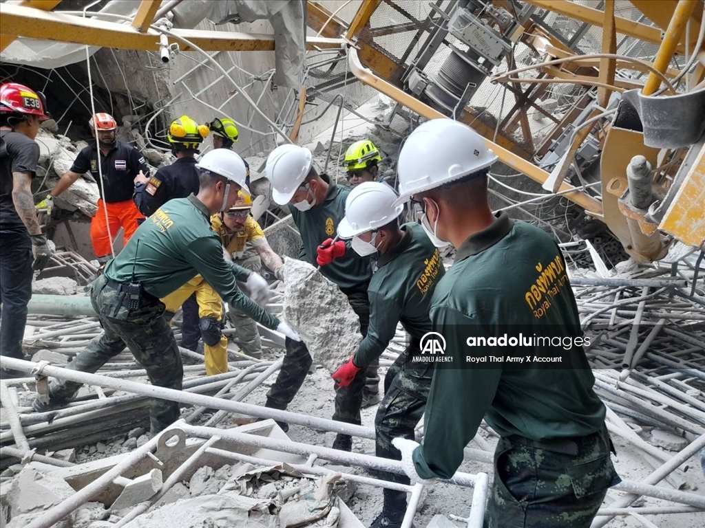 Royal Thai Army expedites rescue operations in Bangkok after Myanmar rocked by powerful earthquakes