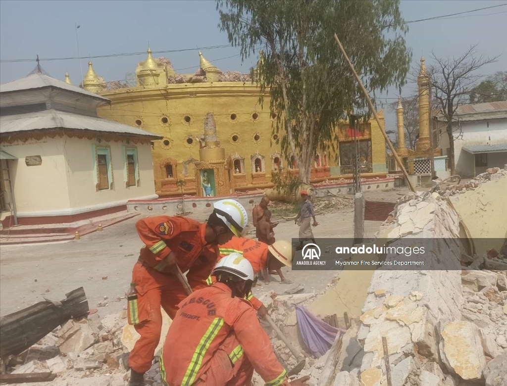 Search and rescue operations continue after Myanmar rocked by powerful earthquakes