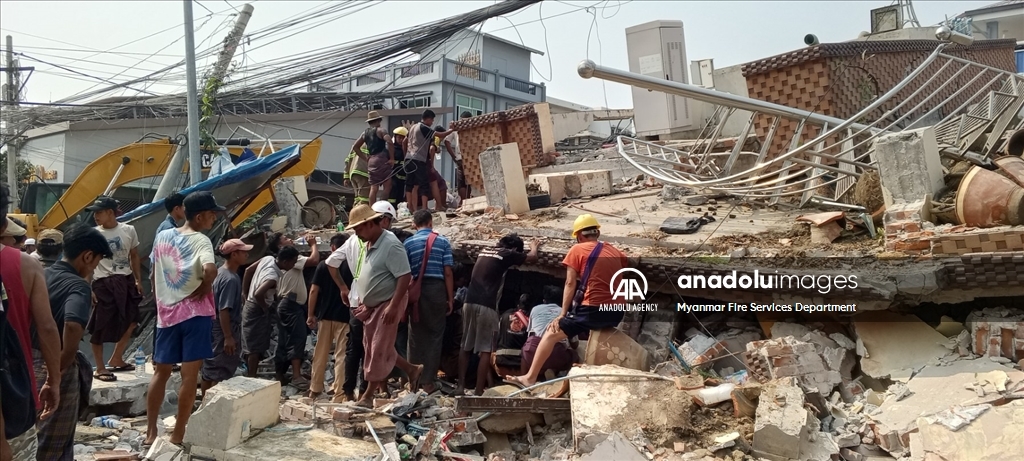 Search and rescue operations continue after Myanmar rocked by powerful earthquakes