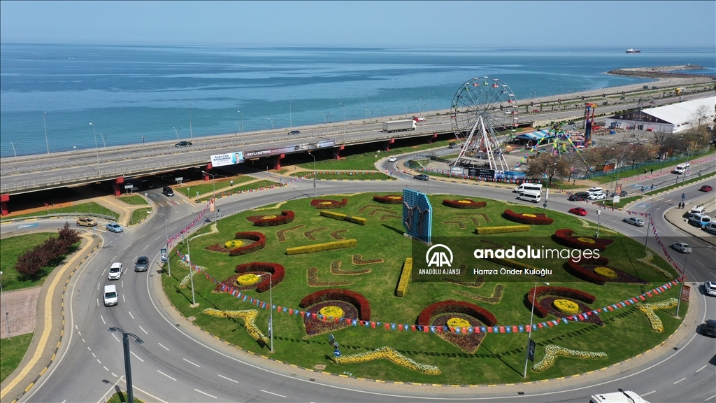 Trabzon ilkbaharın gelmesiyle renklendi