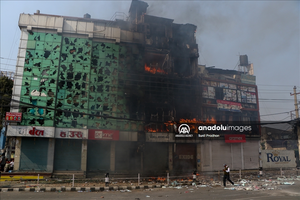 Pro-monarchy clash with police in Kathmandu