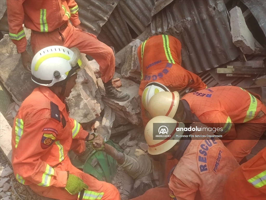 Search and rescue operations continue after Myanmar rocked by powerful earthquakes