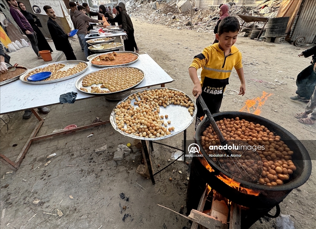 Gazze'de bayram alışverişi yoğunluğu