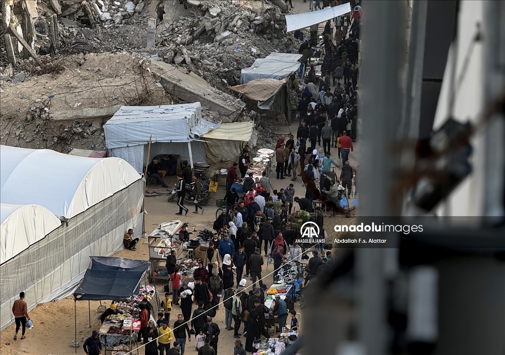 Gazze'de bayram alışverişi yoğunluğu