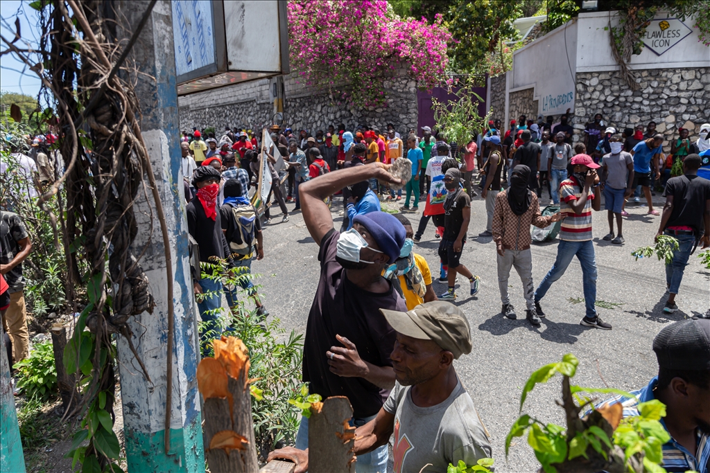 Protest against the departure of Transitional Presidential Council due to gang violence in Haiti