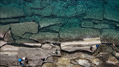 Views of natural pools in Turkiye's Antalya