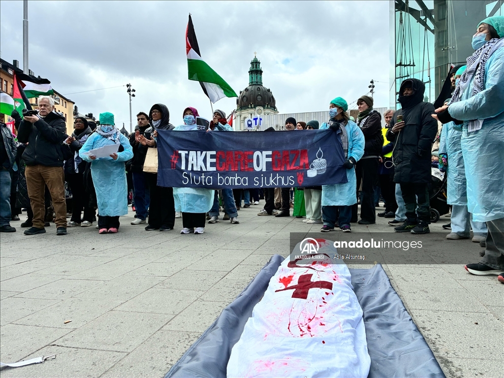 ABD Başkanı Trump'ın Gazze'deki Filistinlileri yerinden etme planı İsveç'te protesto edildi