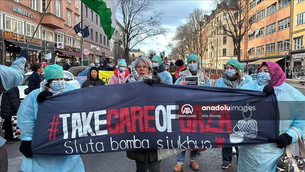ABD Başkanı Trump'ın Gazze'deki Filistinlileri yerinden etme planı İsveç'te protesto edildi