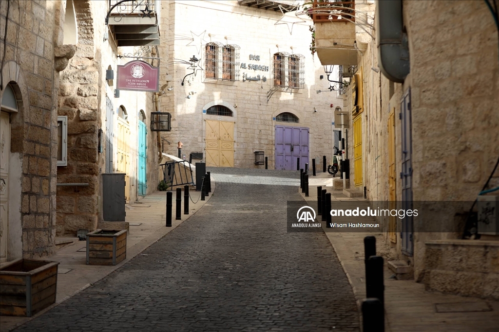 Beytullahim'de İsrail'in saldırılarını protesto için Filistinliler greve gitti