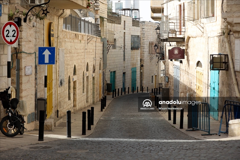 Beytullahim'de İsrail'in saldırılarını protesto için Filistinliler greve gitti