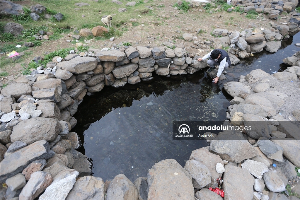 Volkanik dağın eteklerindeki "doğal akvaryum"da üç tür balık yaşıyor