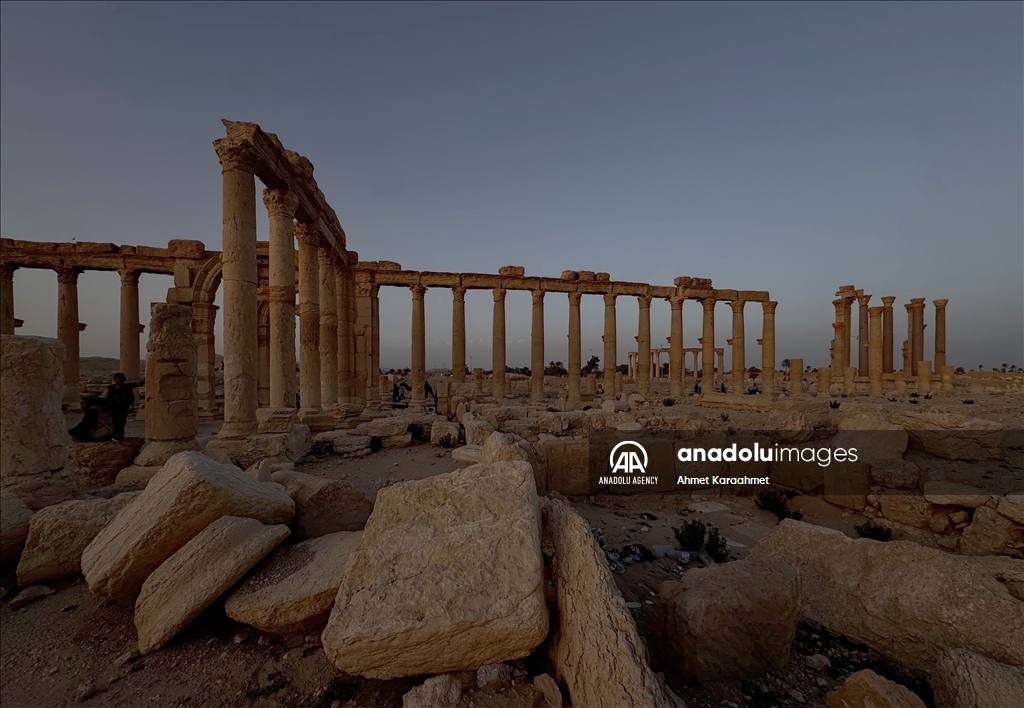 Traces of war in Syria's ancient city of Palmyra