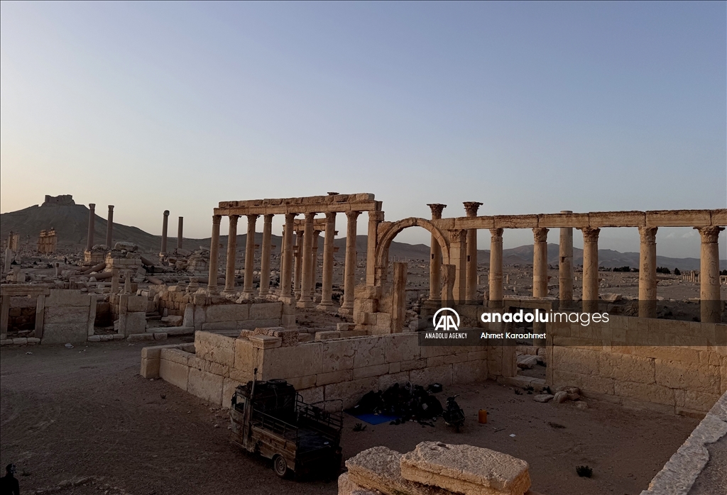 Traces of war in Syria's ancient city of Palmyra