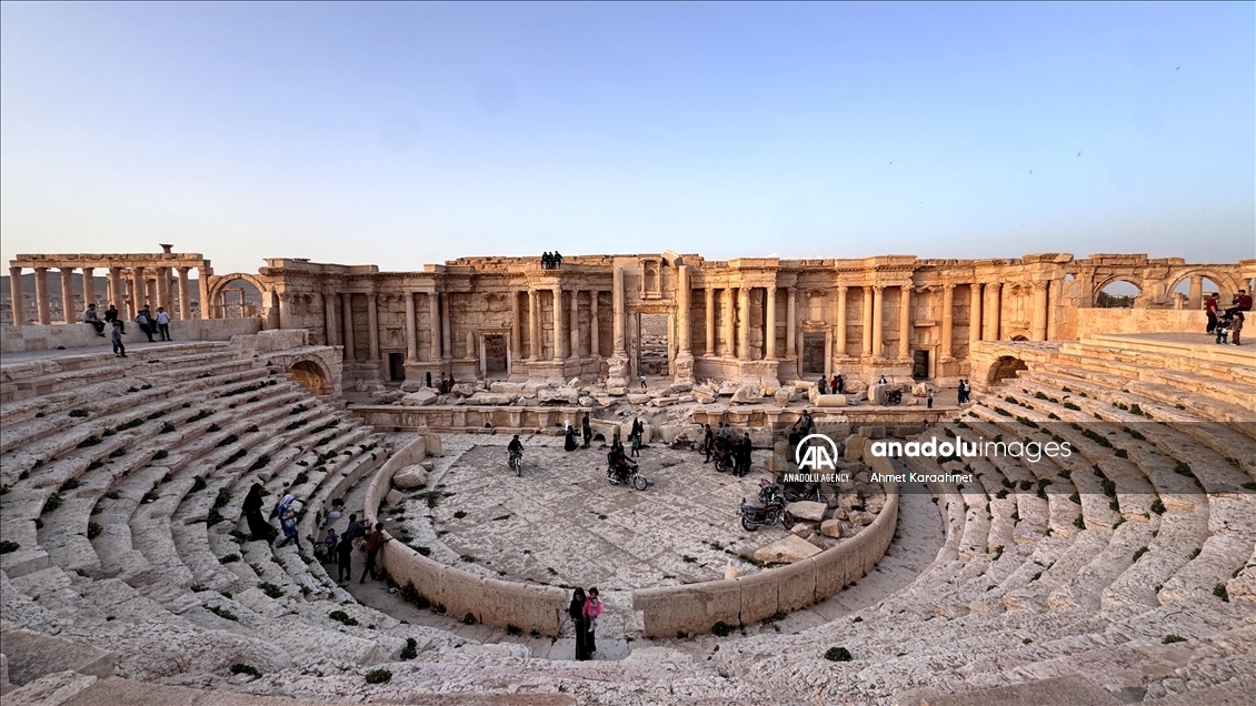 Traces of war in Syria's ancient city of Palmyra