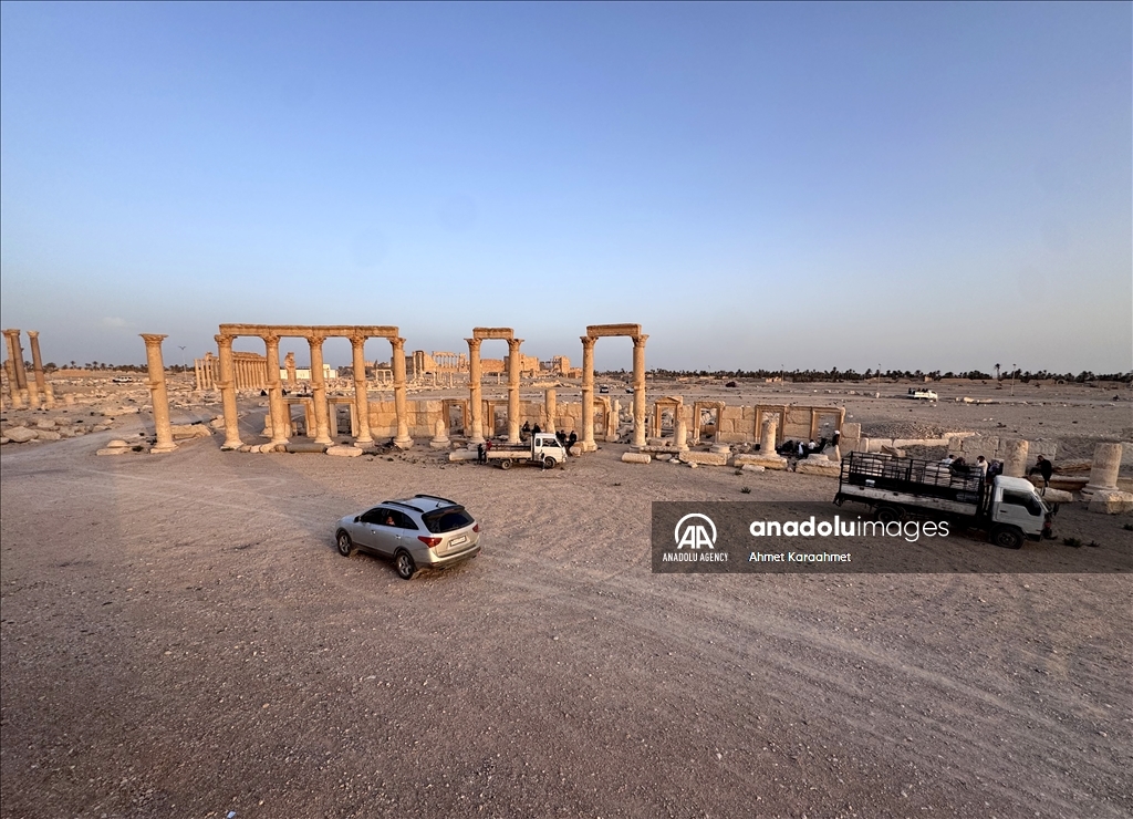 Traces of war in Syria's ancient city of Palmyra
