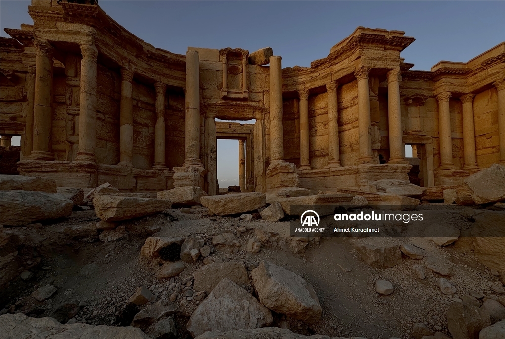 Traces of war in Syria's ancient city of Palmyra