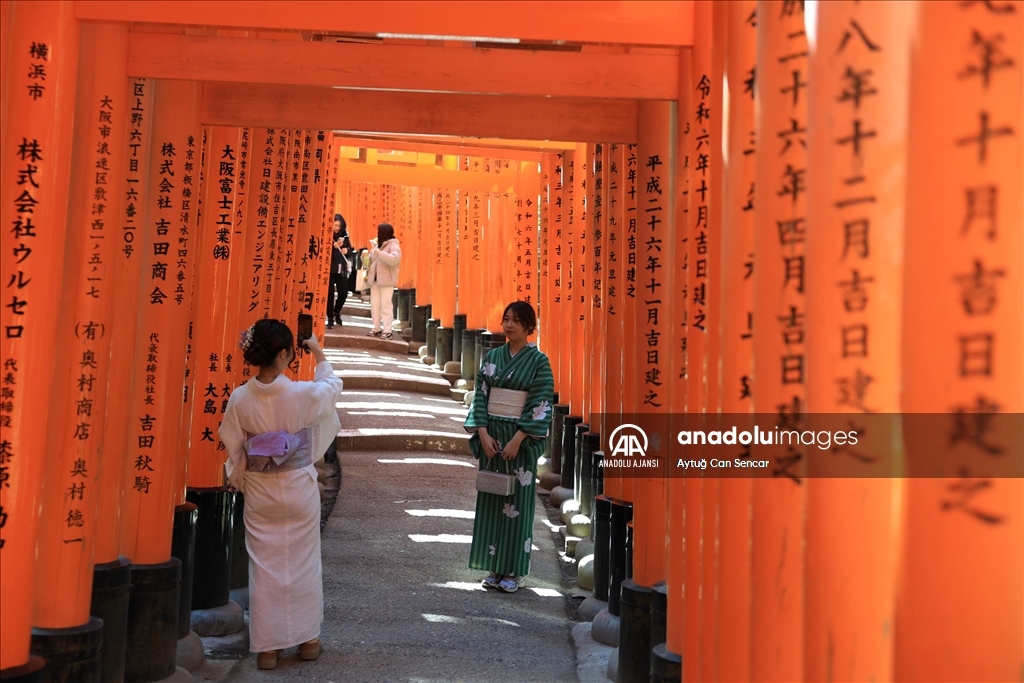 Kyoto'nun Kırmızı Kapıları arasında günlük yaşam
