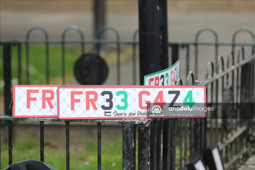 Belfast’ta Filistin’e destek gösterisi düzenlendi