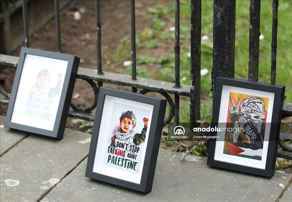 Belfast’ta Filistin’e destek gösterisi düzenlendi