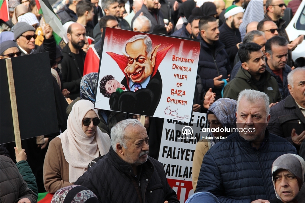 مظاهرات حاشدة داعمة لفلسطين في عدة مدن تركية