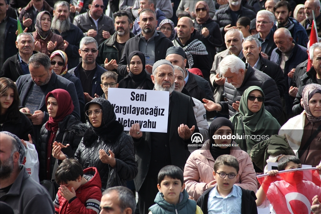 مظاهرات حاشدة داعمة لفلسطين في عدة مدن تركية