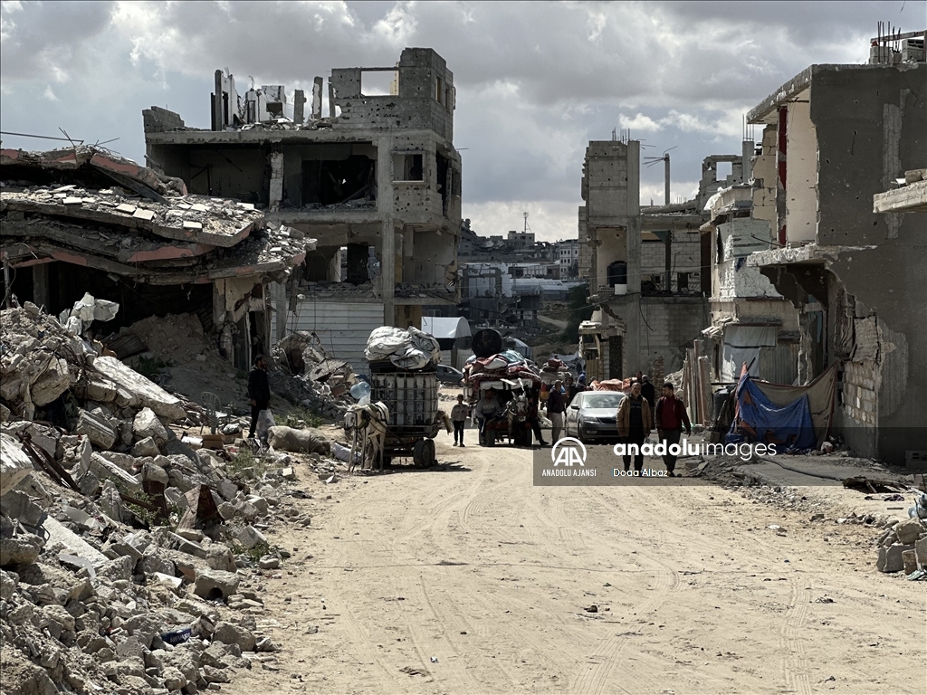 İsrail'in saldırıları sonrası Filistinliler, güvenli bölgelere göç ediyor