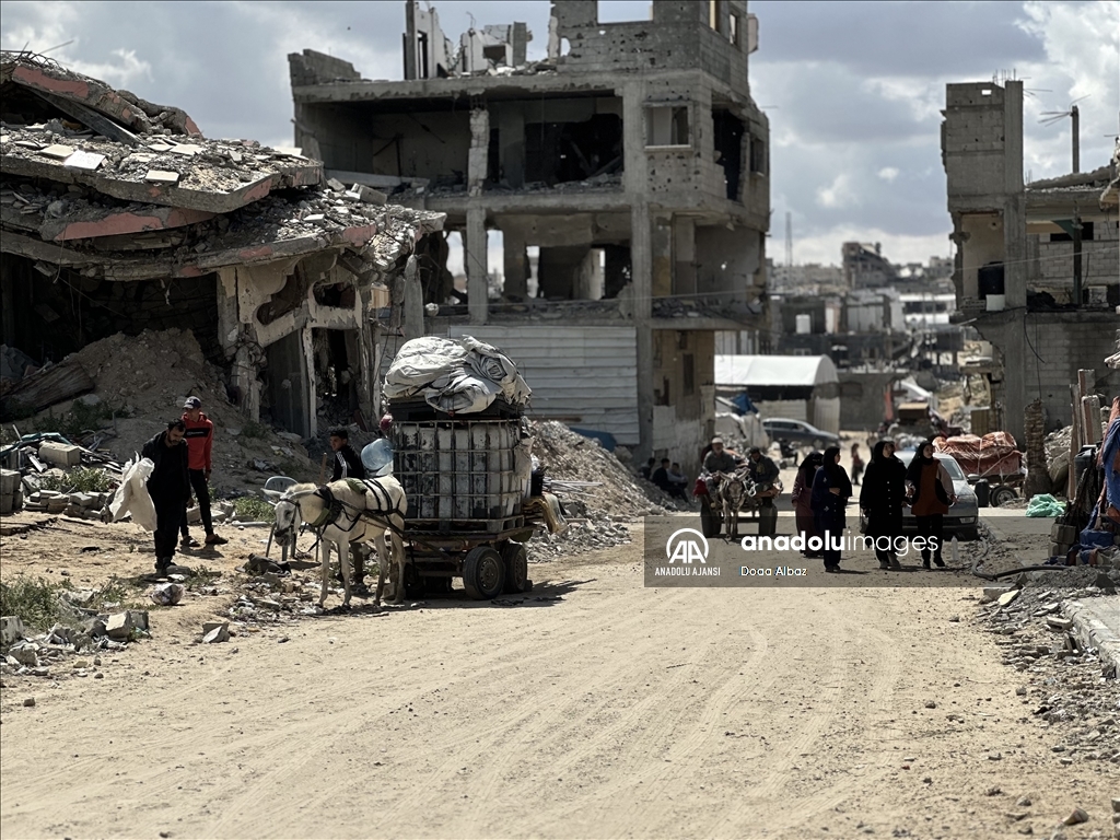 İsrail'in saldırıları sonrası Filistinliler, güvenli bölgelere göç ediyor