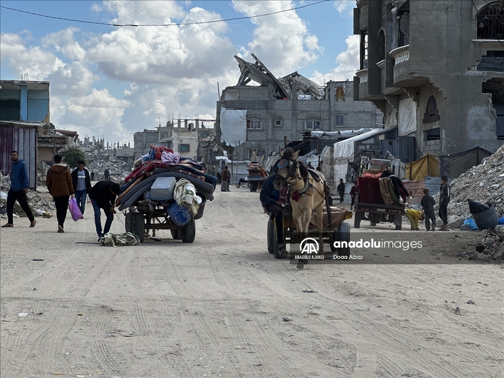 İsrail'in saldırıları sonrası Filistinliler, güvenli bölgelere göç ediyor