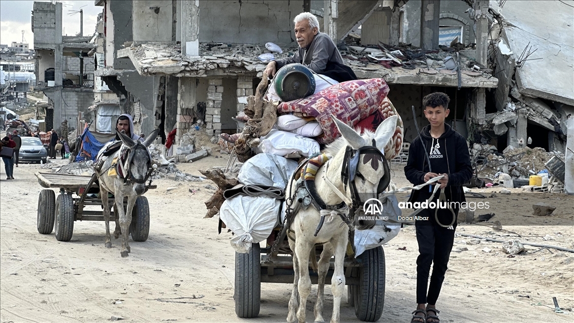 İsrail'in saldırıları sonrası Filistinliler, güvenli bölgelere göç ediyor