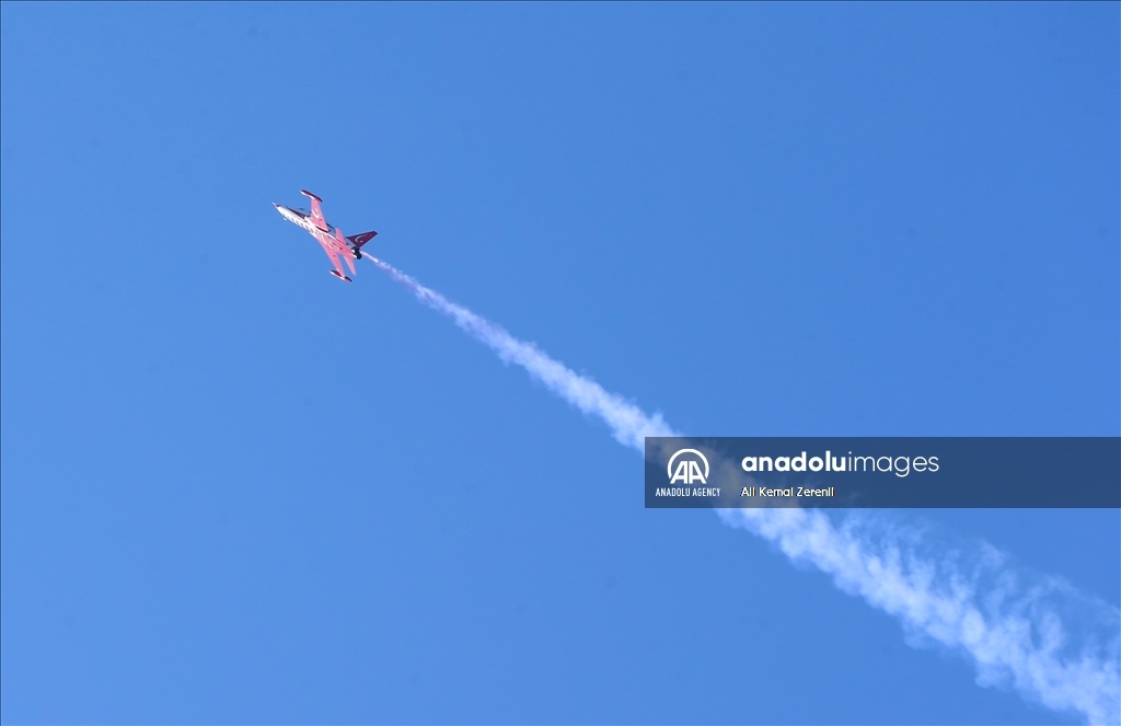 Turkish Stars performs a flight over Hatay