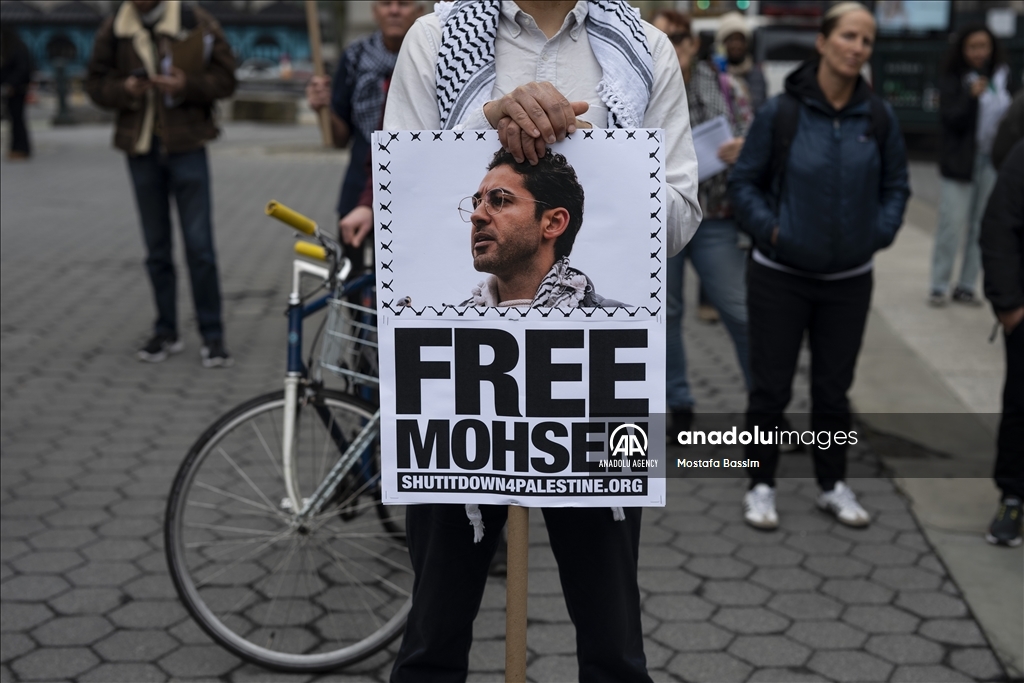 В Нью-Йорке прошла акция протеста против задержания студента палестинского происхождения